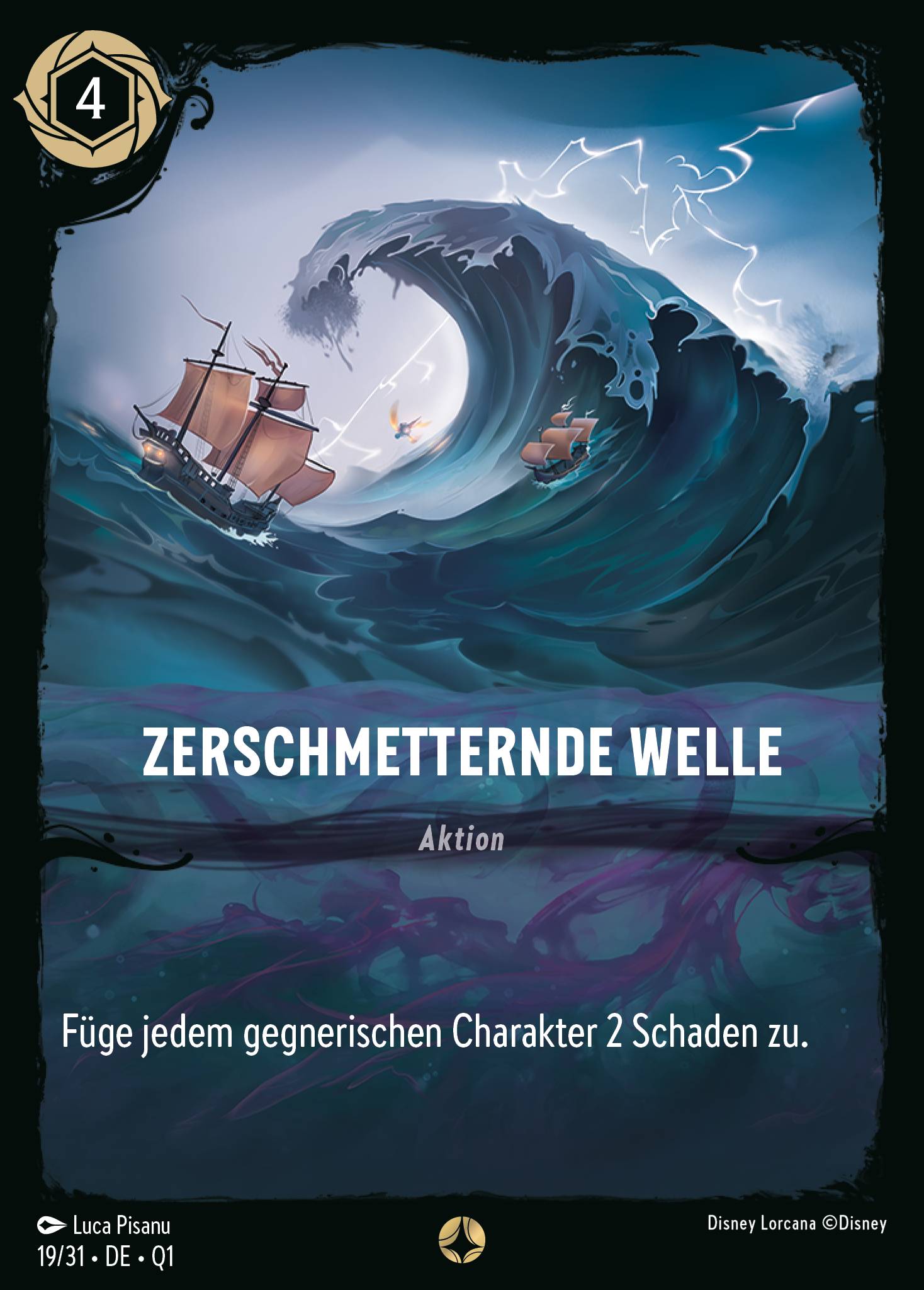 Zerschmetternde Welle