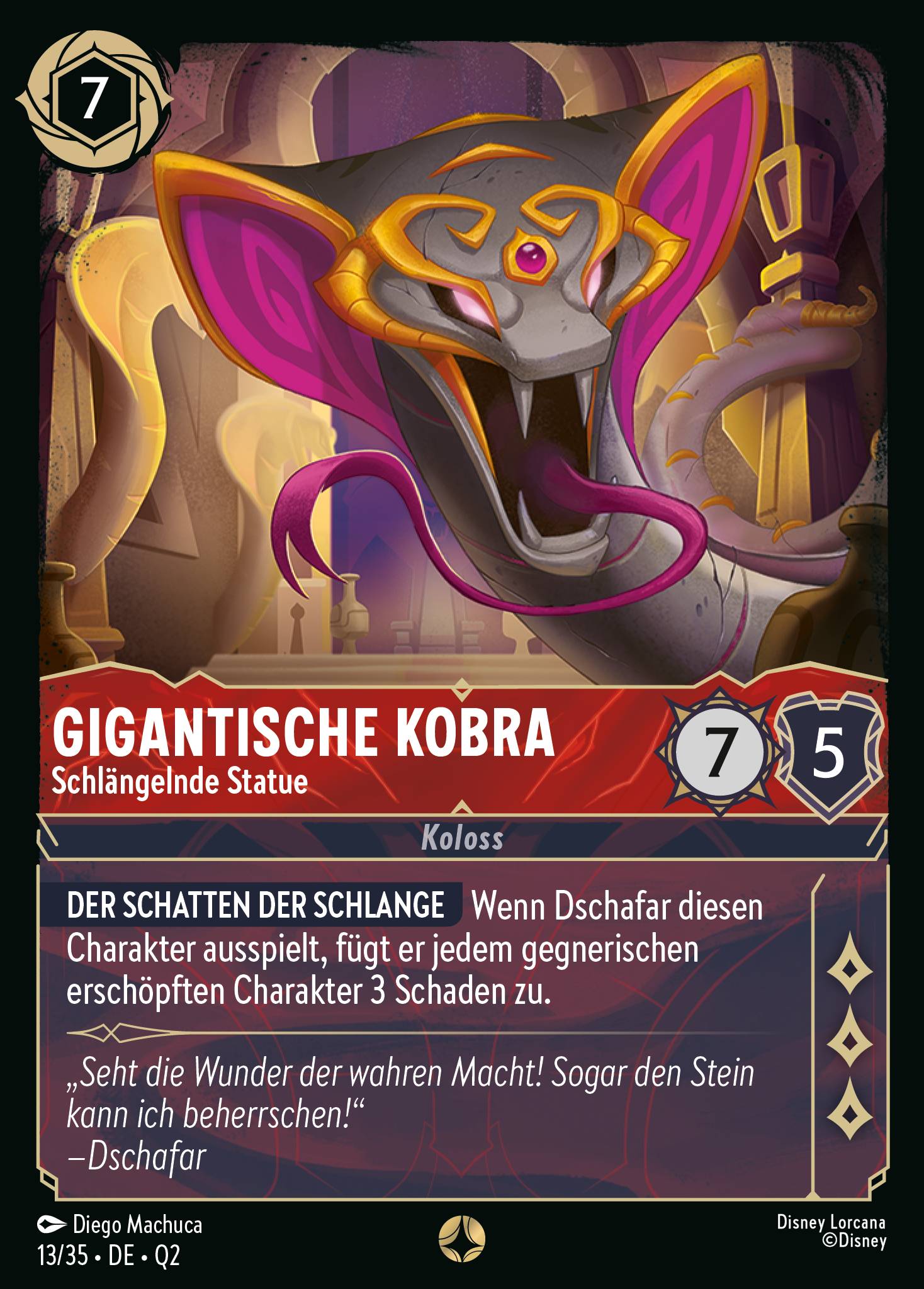 Gigantische Kobra