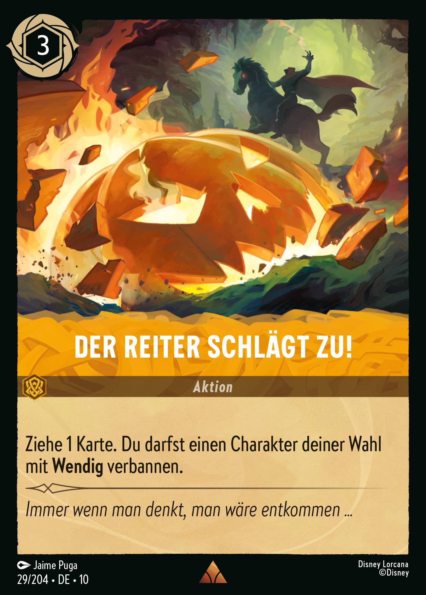 Der Reiter schlägt zu!