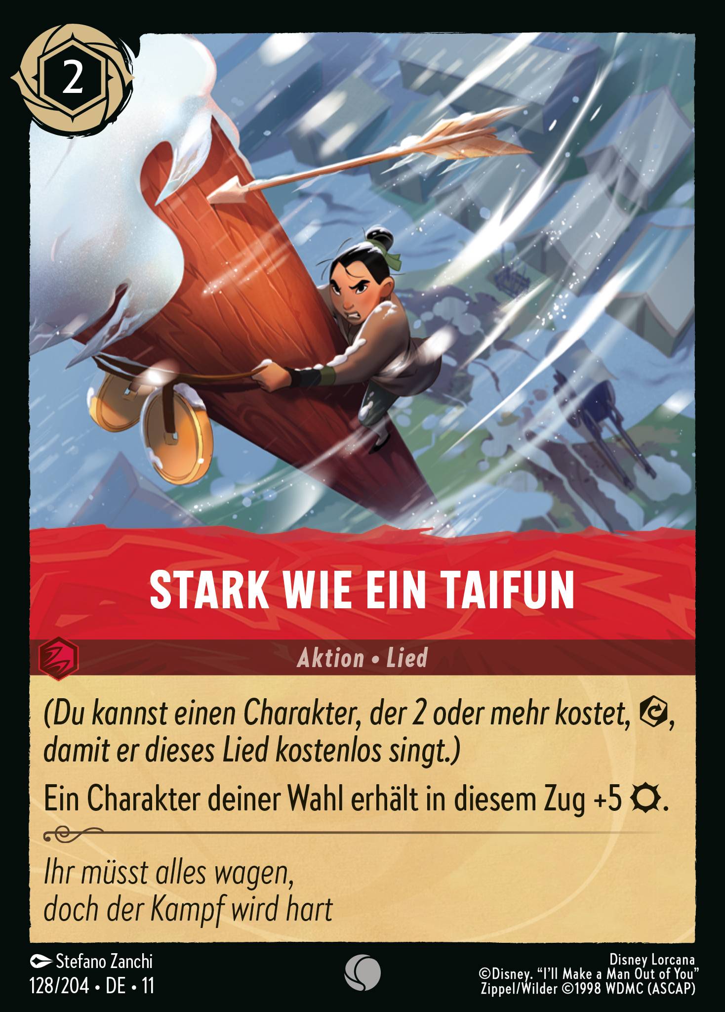 Stark wie ein Taifun