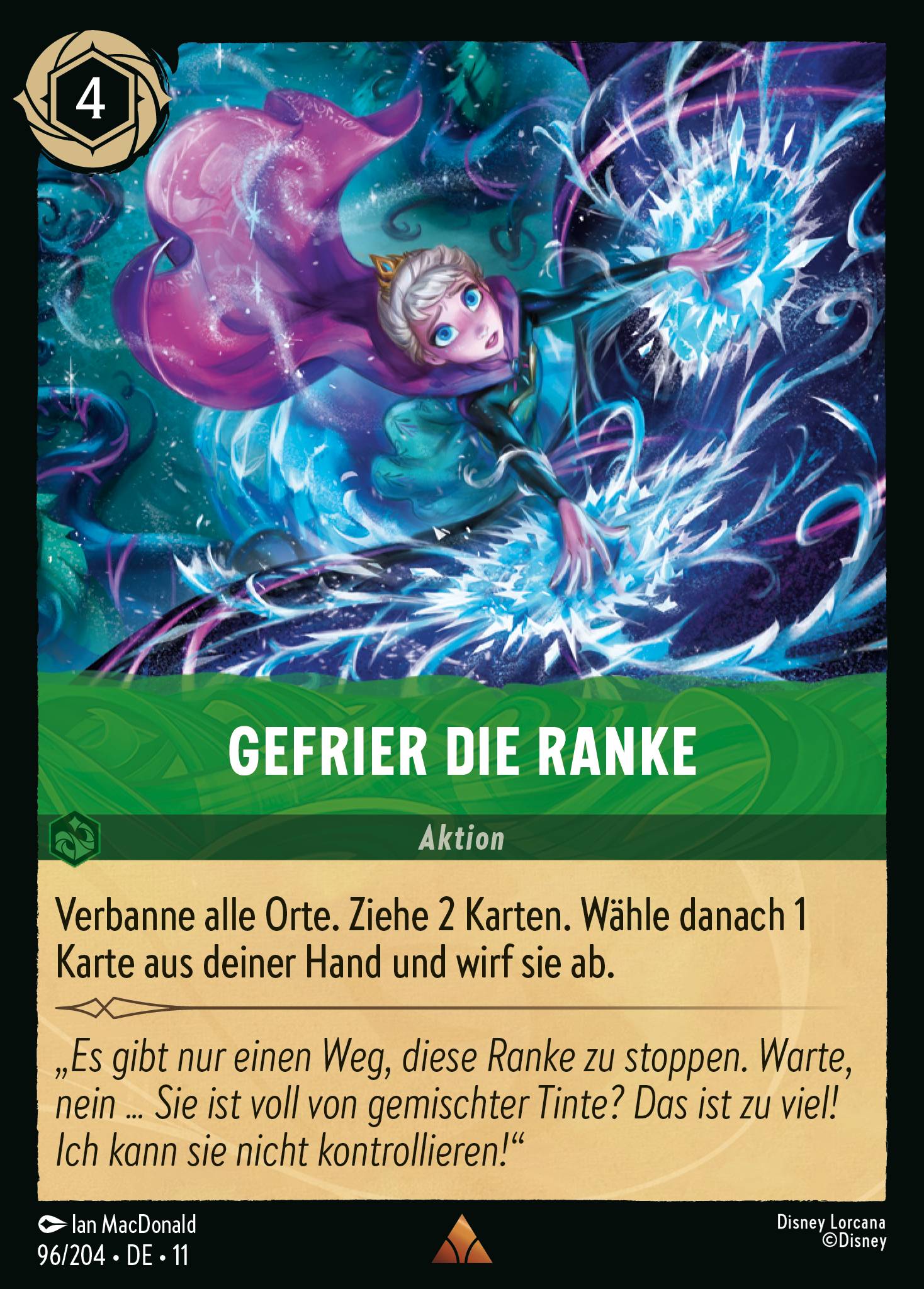 Gefrier die Ranke