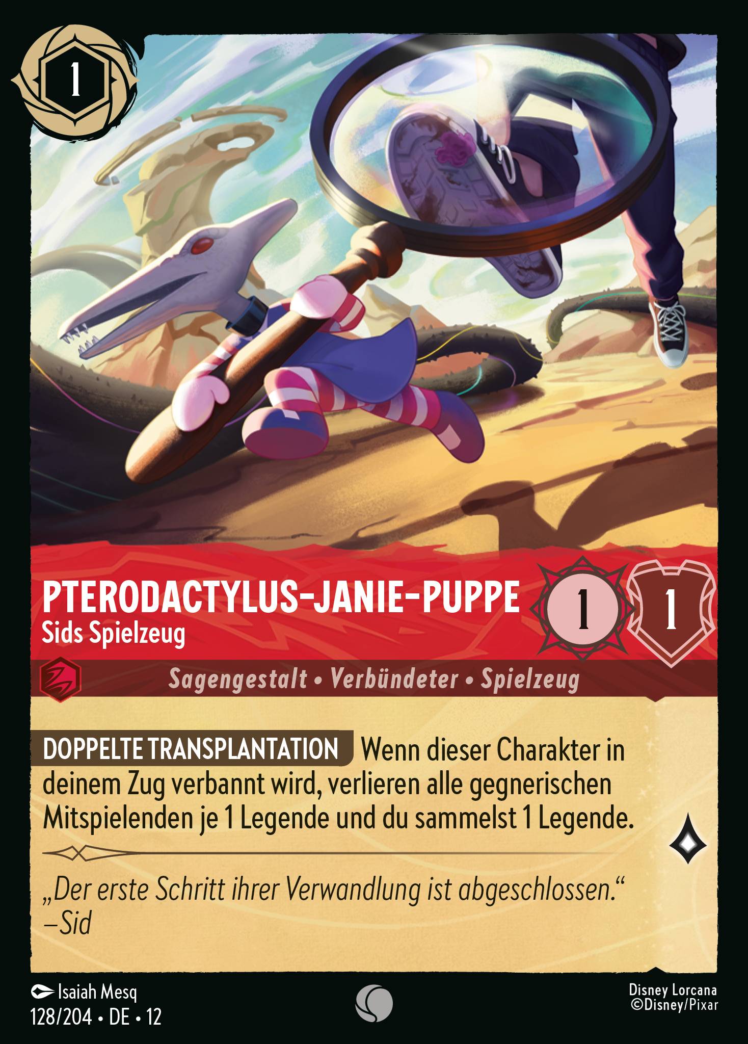 Pterodactylus-Janie-Puppe