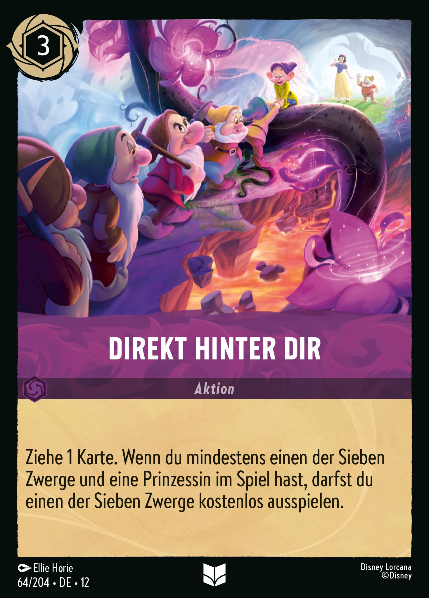 Direkt hinter dir