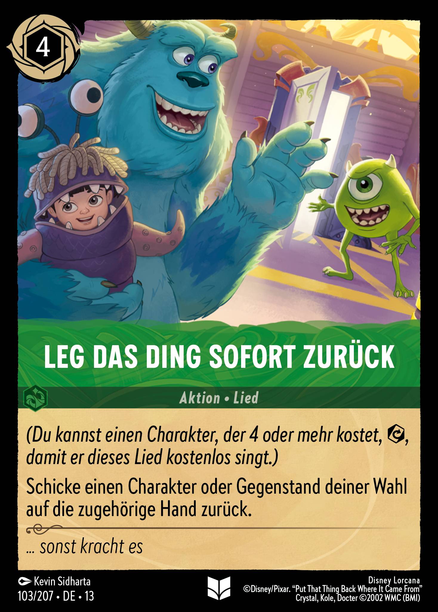 Leg das Ding sofort zurück