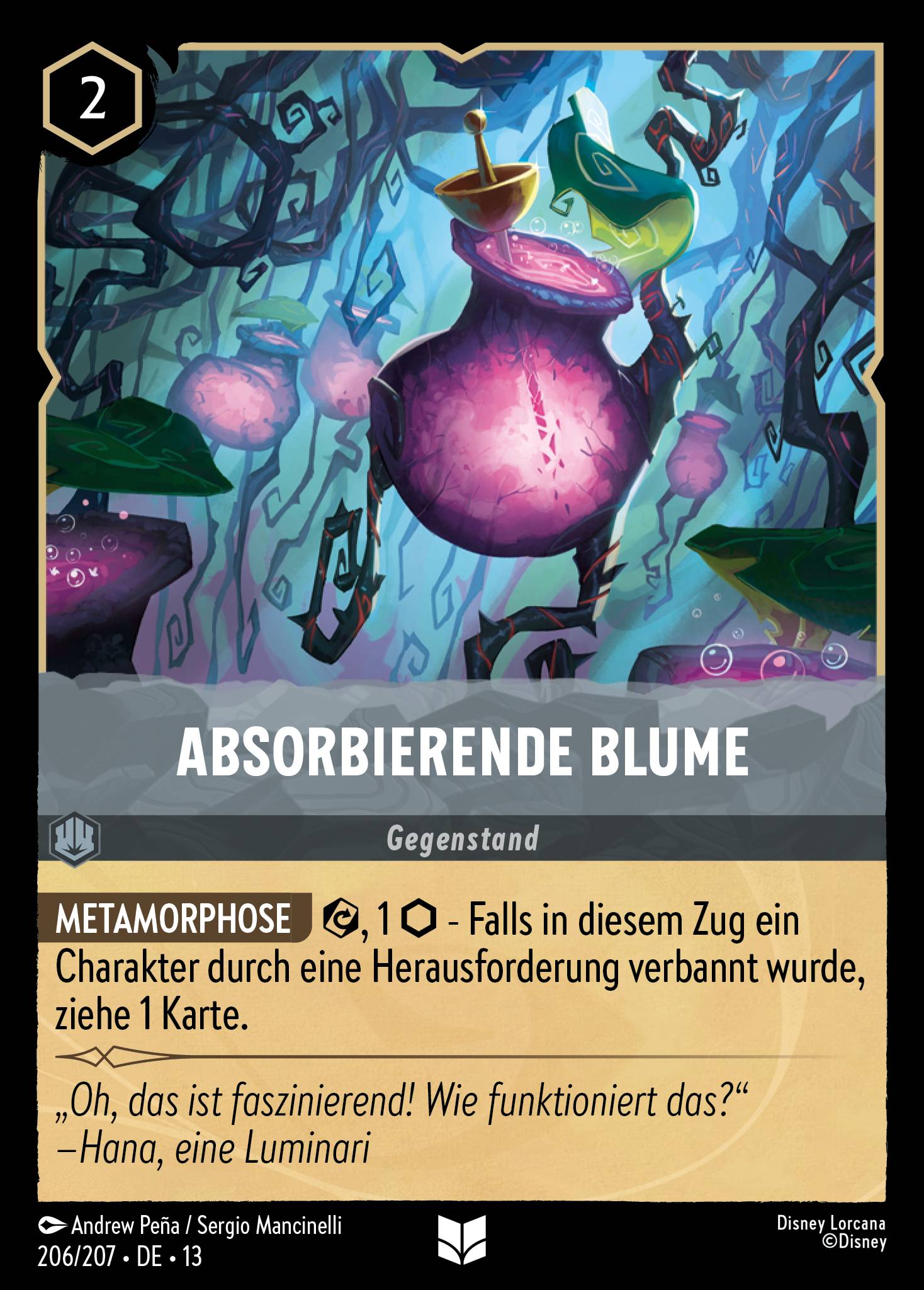 Absorbierende Blume