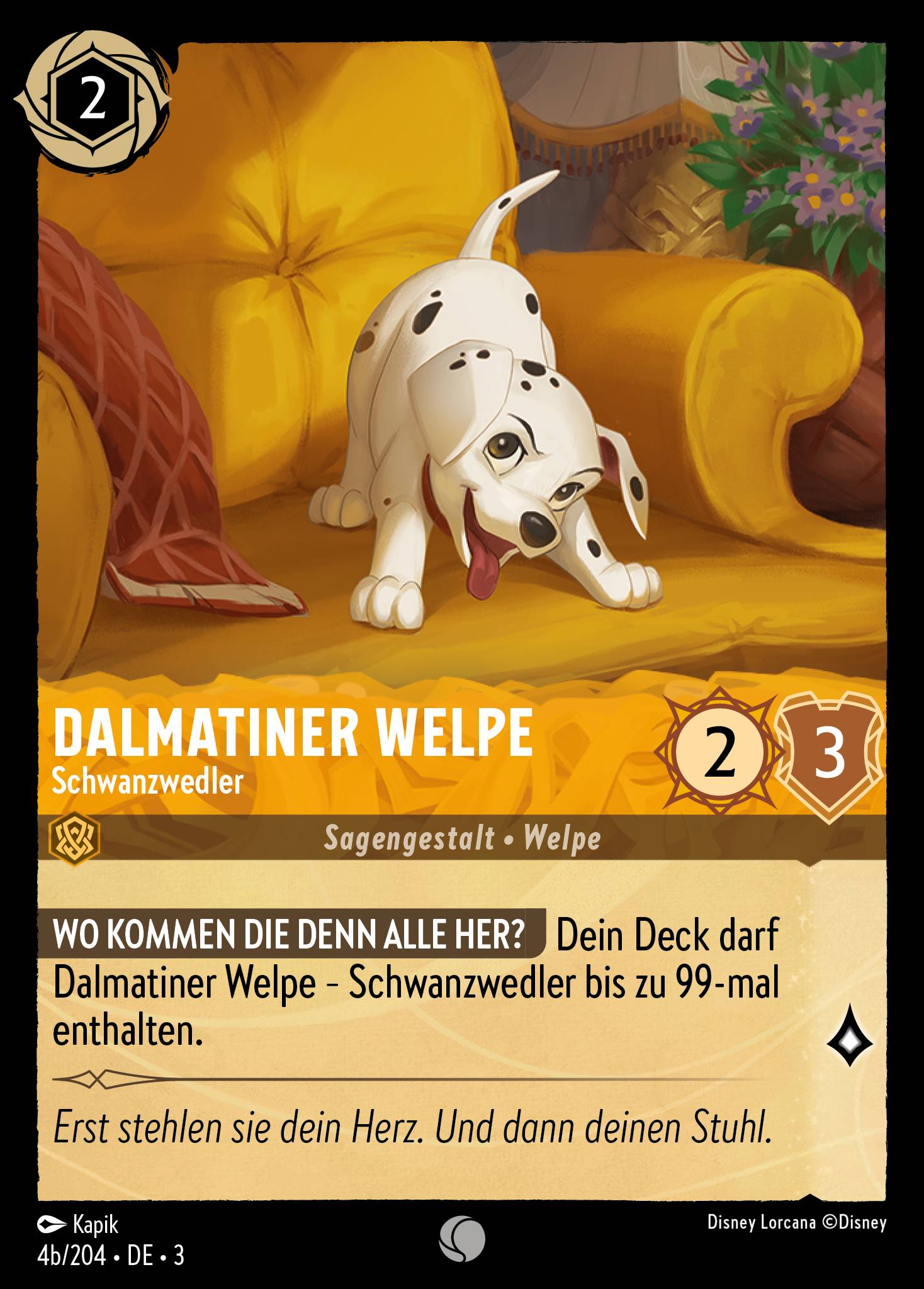 Dalmatiner Welpe - Schwanzwedler