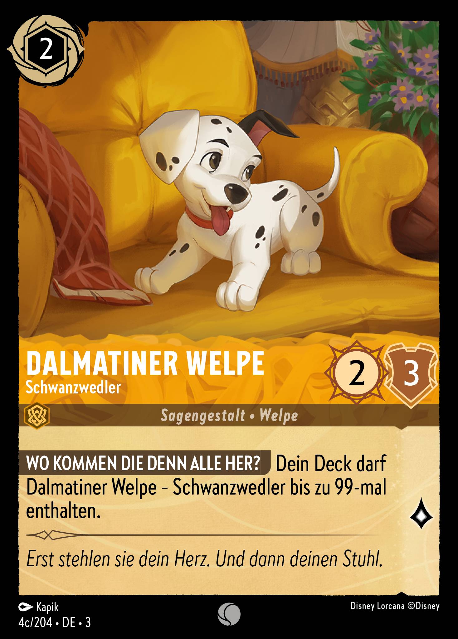 Dalmatiner Welpe - Schwanzwedler