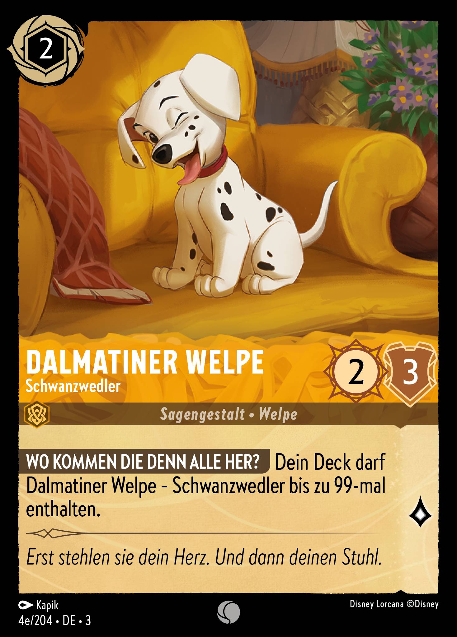 Dalmatiner Welpe - Schwanzwedler