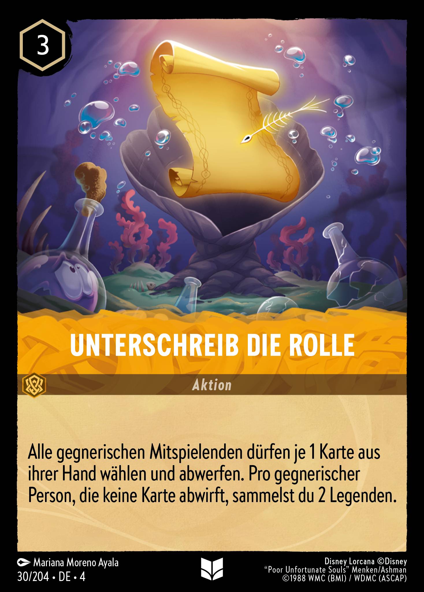 Unterschreib die Rolle