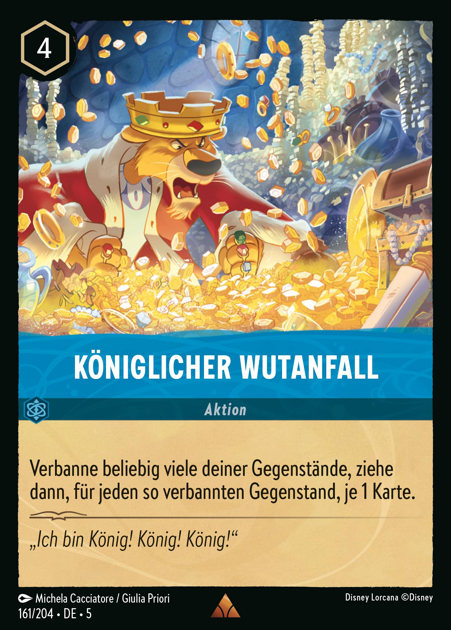 Königlicher Wutanfall