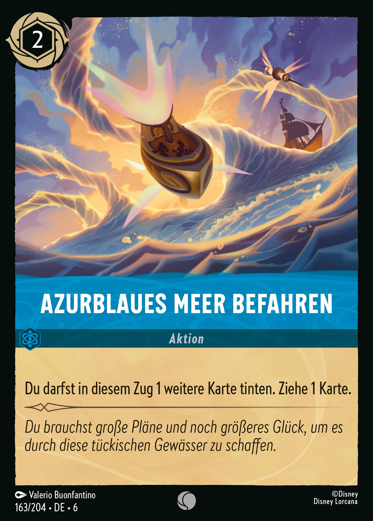Azurblaues Meer befahren