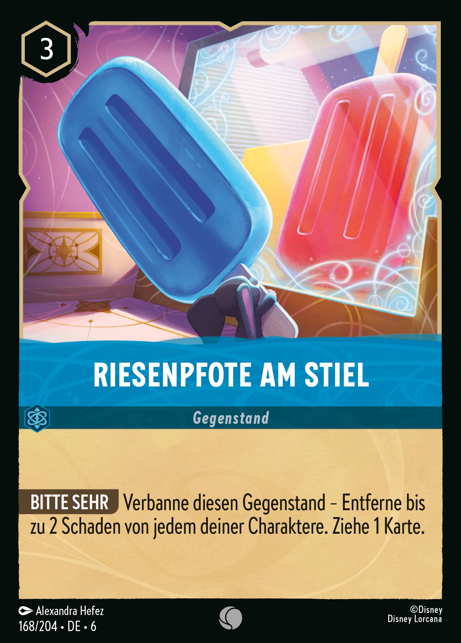 Riesenpfote am Stiel