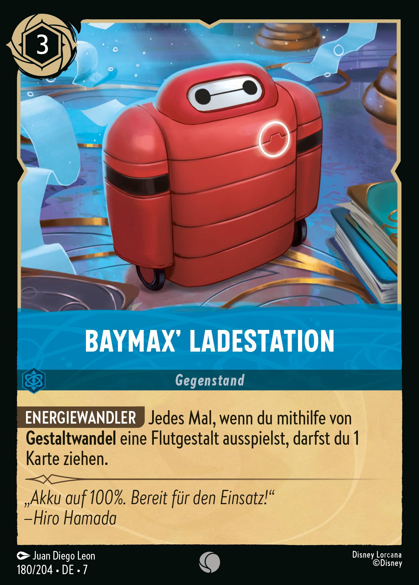 Baymax' Ladestation