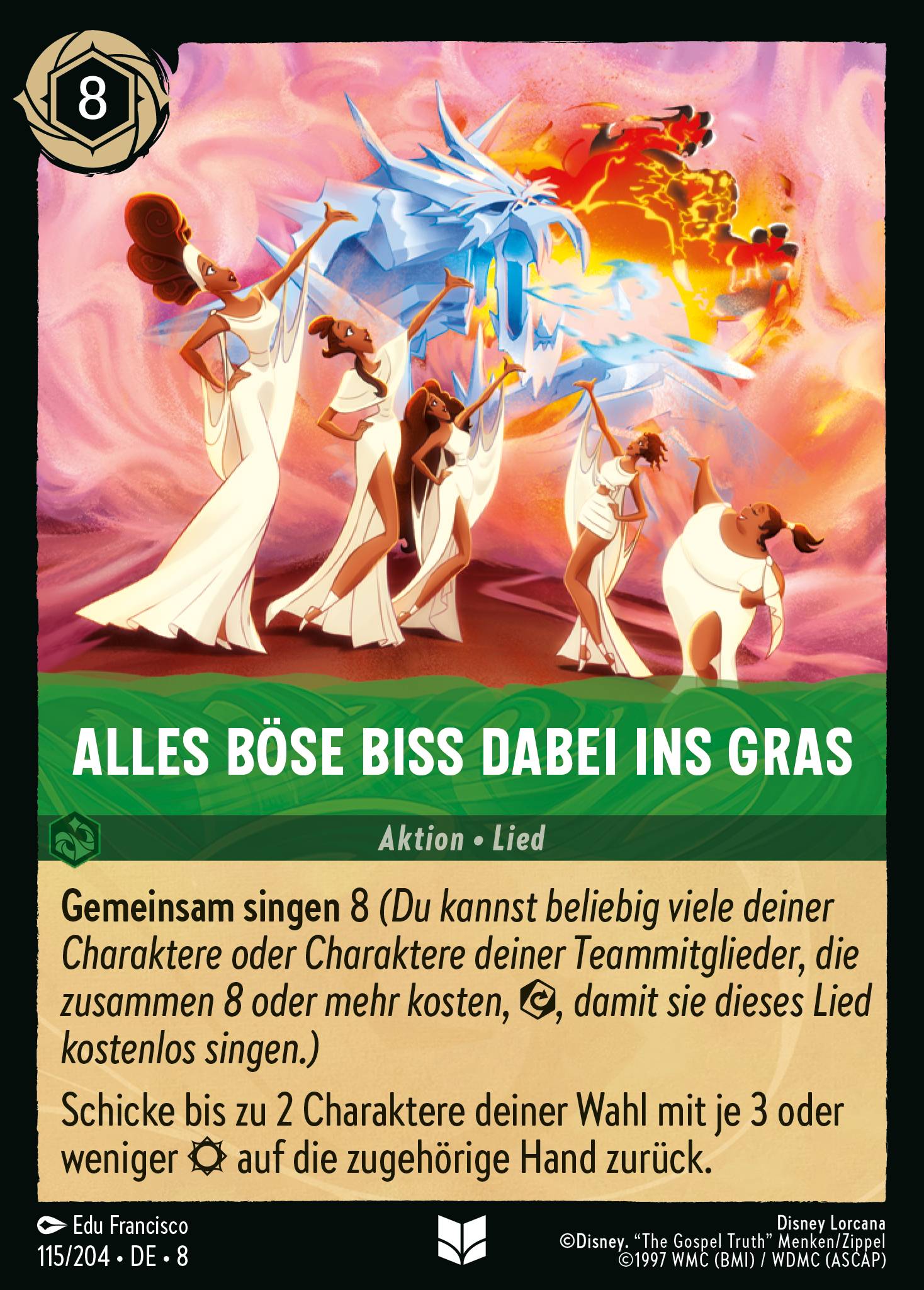 Alles Böse biss dabei ins Gras
