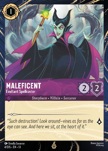 Maleficent - Exultant Spellcaster — Disney Lorcana card