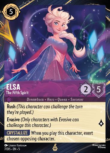 Elsa - The Fifth Spirit — Disney Lorcana card