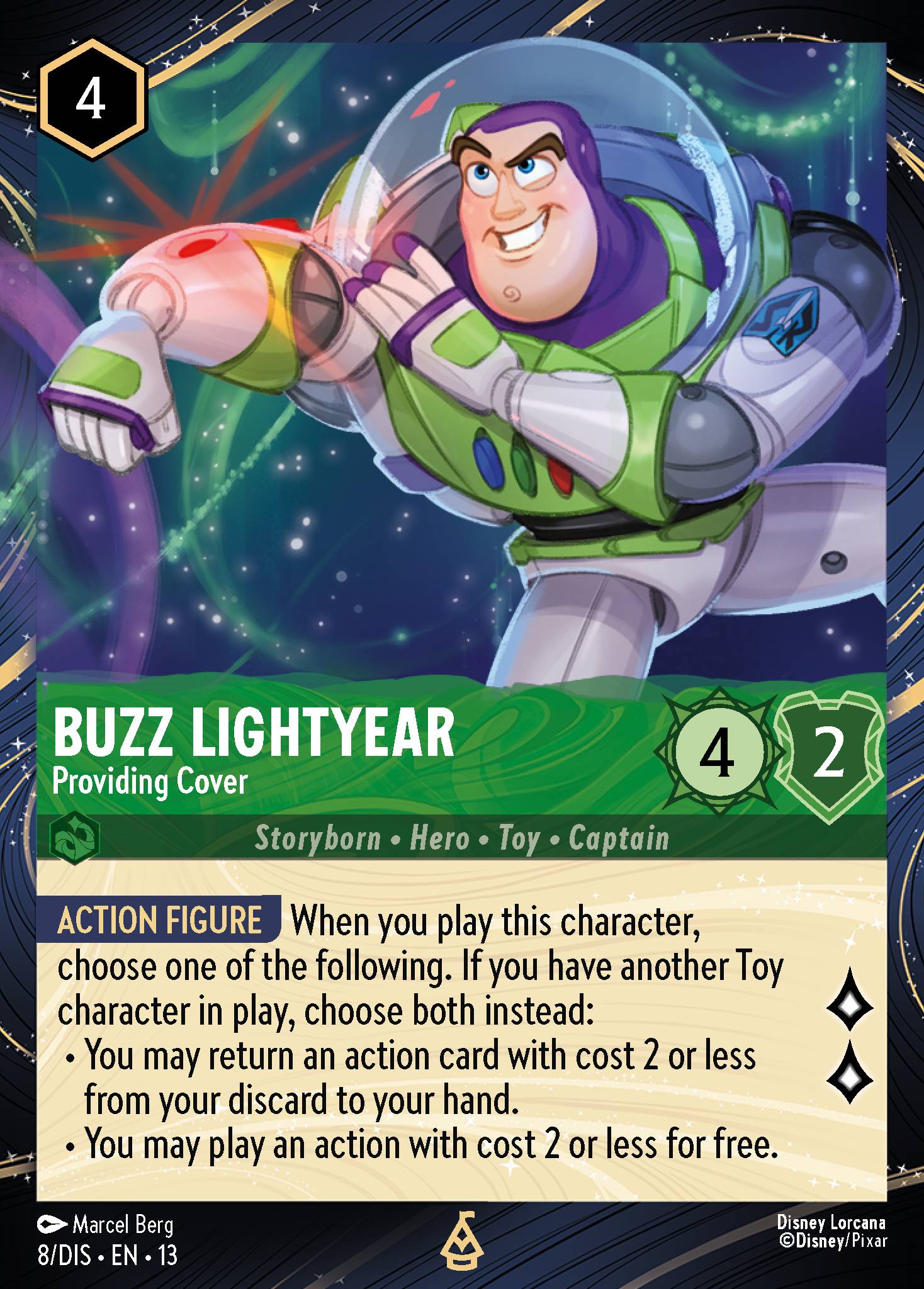 Buzz Lightyear - Providing Cover card art
