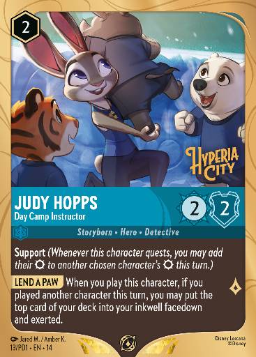 Judy Hopps - Day Camp Instructor — Disney Lorcana card