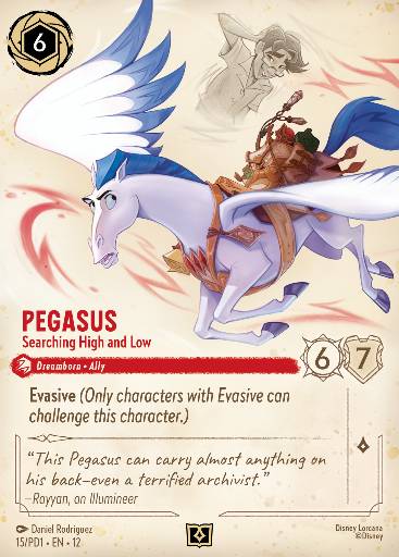 Pegasus - Searching High and Low — Disney Lorcana card