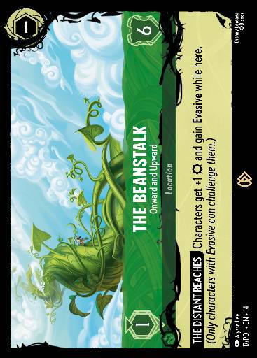 The Beanstalk - Onward and Upward — Disney Lorcana card