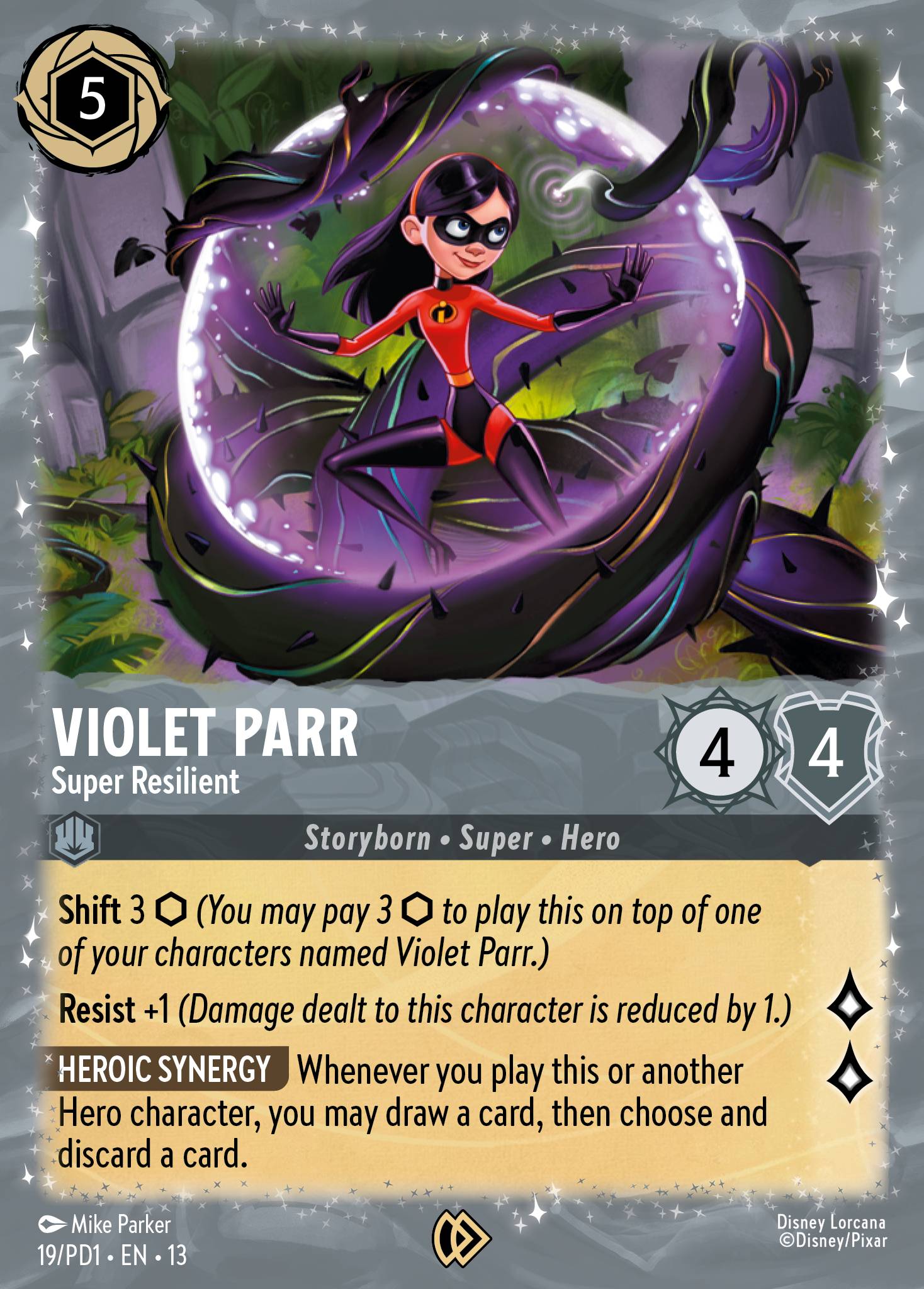 Violet Parr - Super Resilient card art
