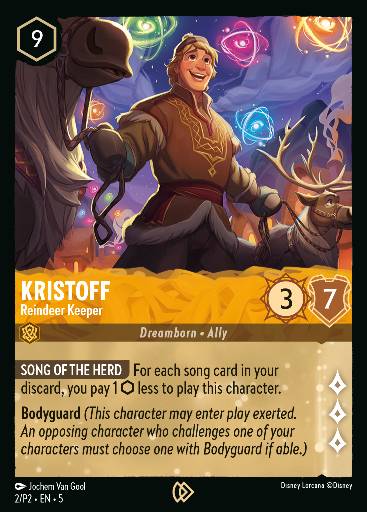 Kristoff - Reindeer Keeper — Disney Lorcana card