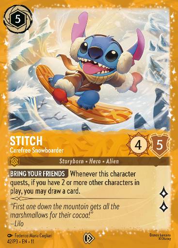 Stitch - Carefree Snowboarder 42