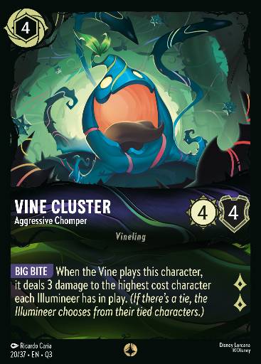 Vine Cluster - Aggressive Chomper — Disney Lorcana card