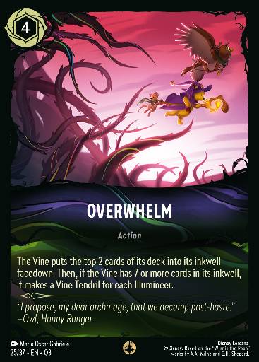 Overwhelm — Disney Lorcana card