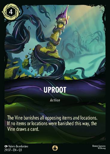 Uproot — Disney Lorcana card