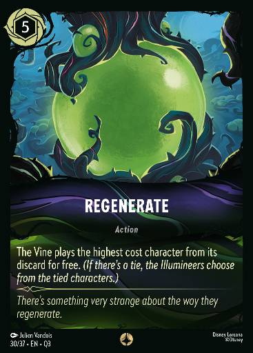 Regenerate — Disney Lorcana card