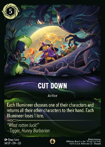 Cut Down — Disney Lorcana card