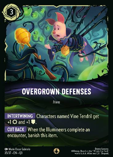 Overgrown Defenses — Disney Lorcana card