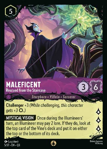 Maleficent - Rescued from the Staircase — Disney Lorcana card