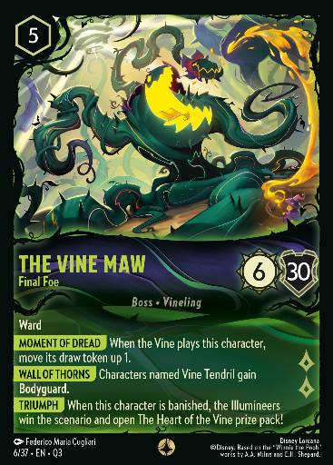 The Vine Maw - Final Foe — Disney Lorcana card