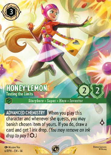 Honey Lemon - Testing the Limits — Disney Lorcana card