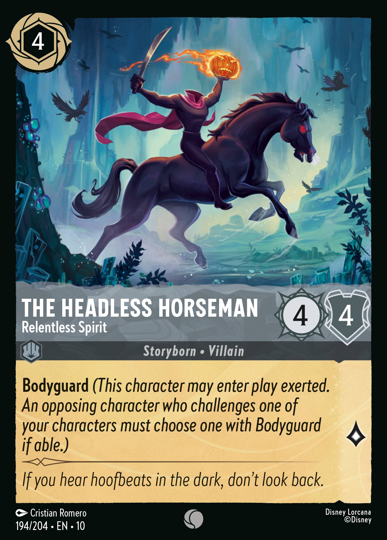 The Headless Horseman - Dashing and Brave