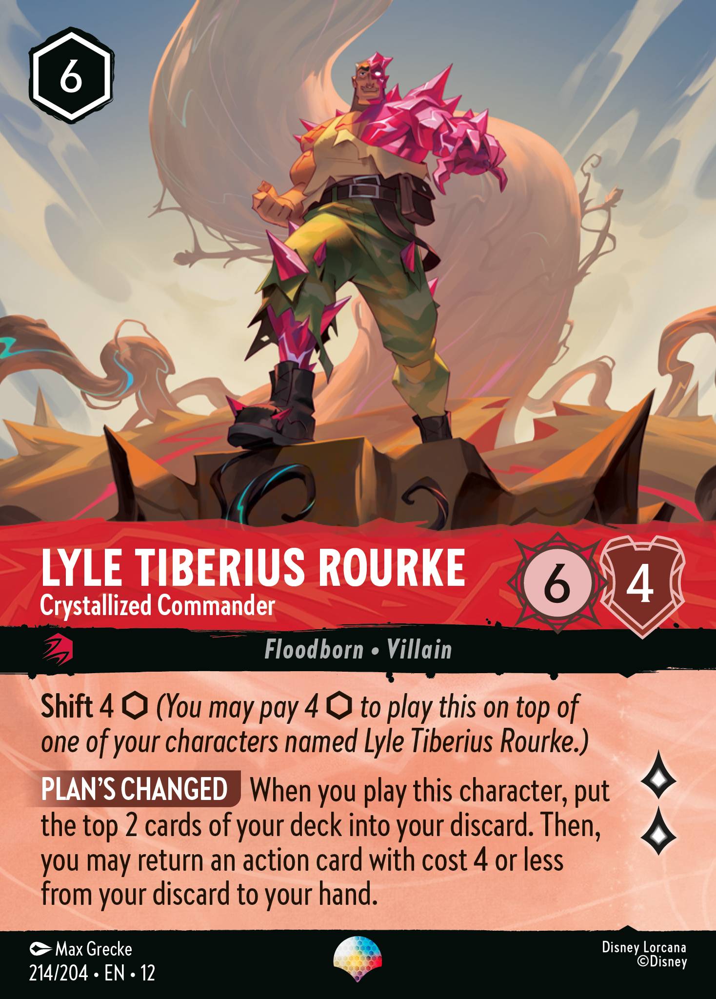 Lyle Tiberius Rourke - Crystallized Commander — full card art
