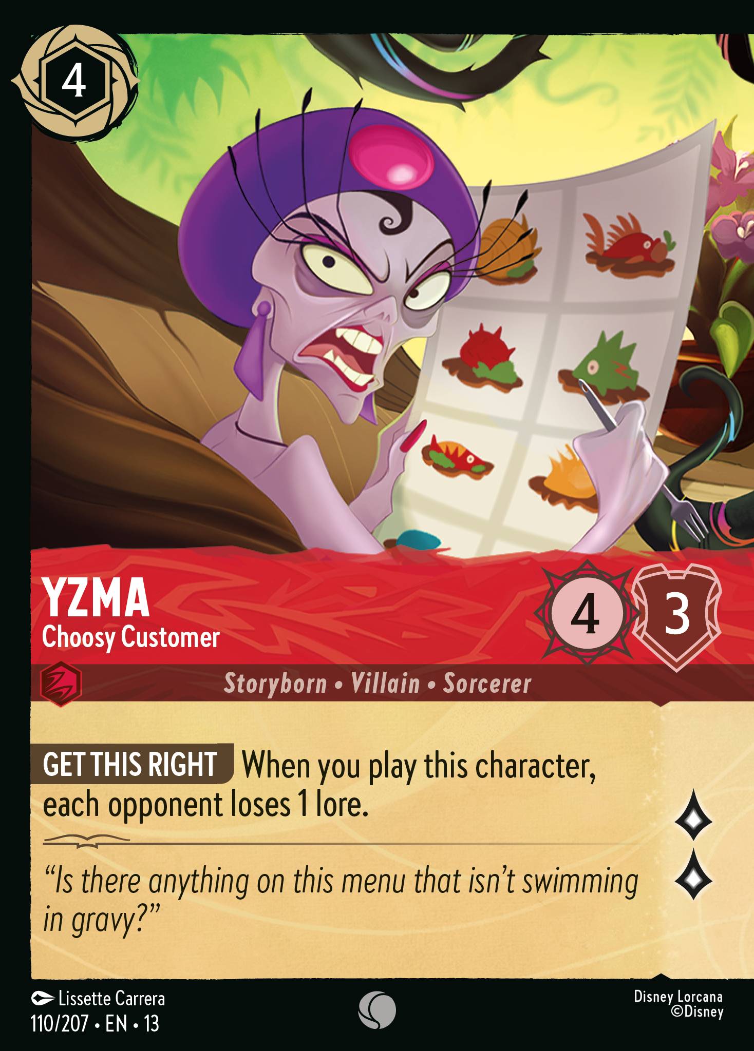 Yzma - Choosy Customer
