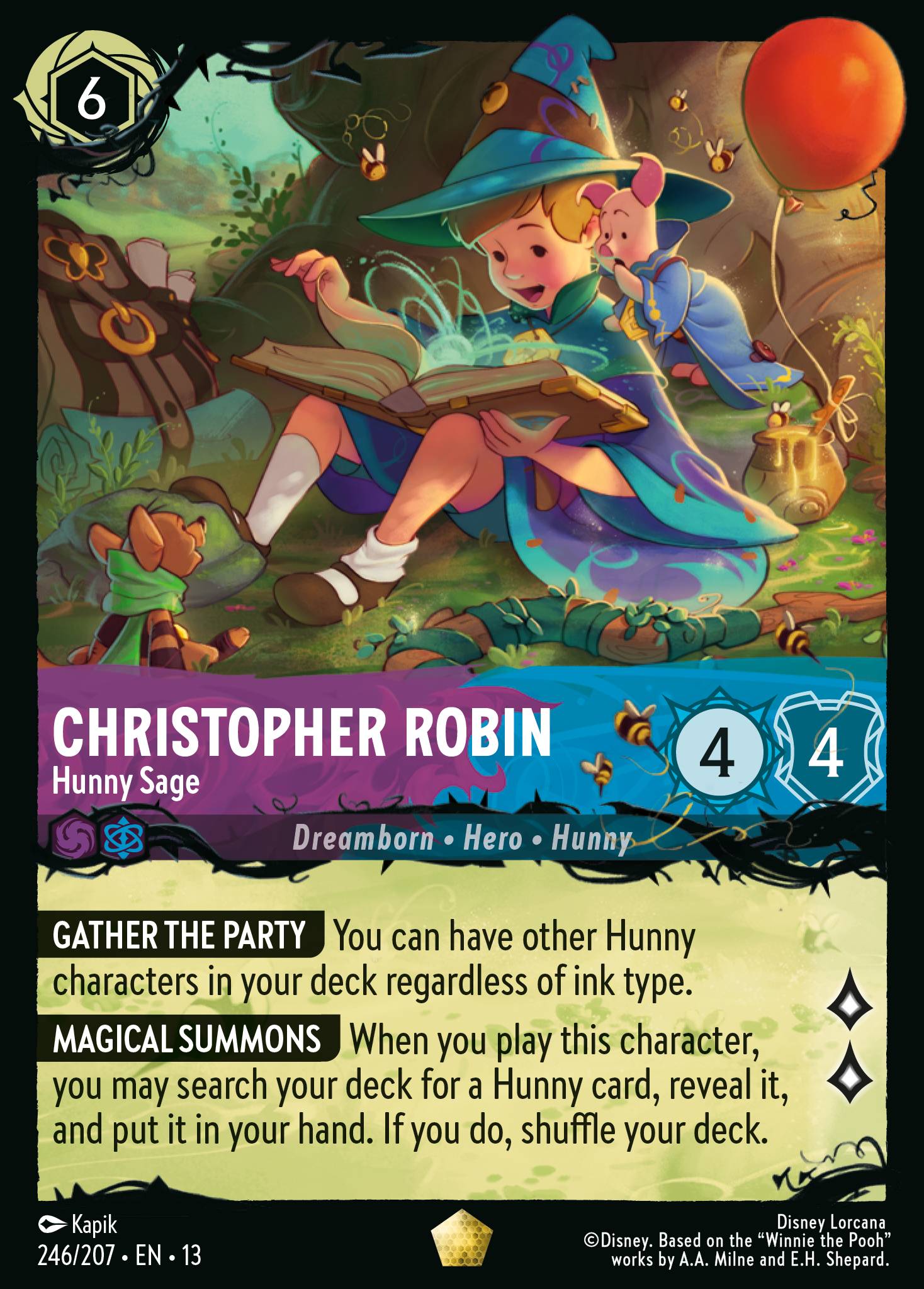 Christopher Robin - Hunny Sage card art