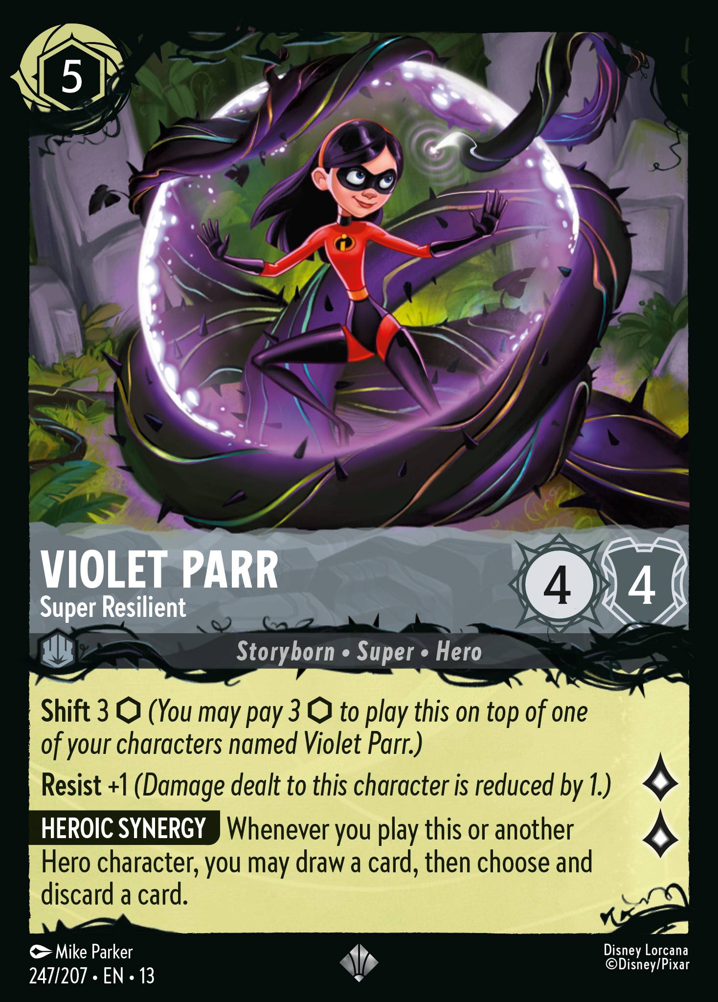 Violet Parr - Super Resilient card art