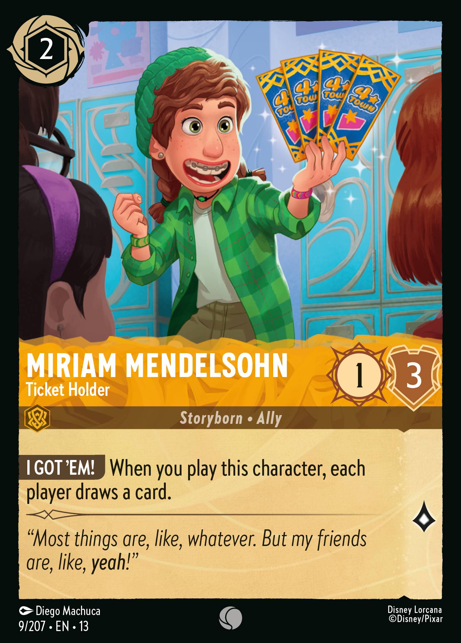 Miriam Mendelsohn - Ticket Holder