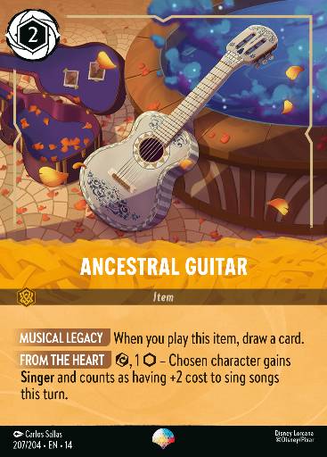Ancestral Guitar — Disney Lorcana card
