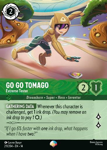 Go Go Tomago - Extreme Tester — Disney Lorcana card