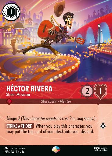Héctor Rivera - Street Musician — Disney Lorcana card