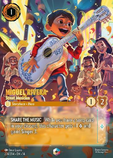 Miguel Rivera - Street Musician — Disney Lorcana card