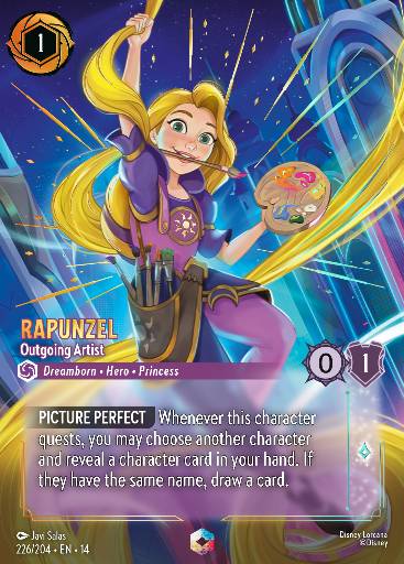 Rapunzel - Outgoing Artist — Disney Lorcana card