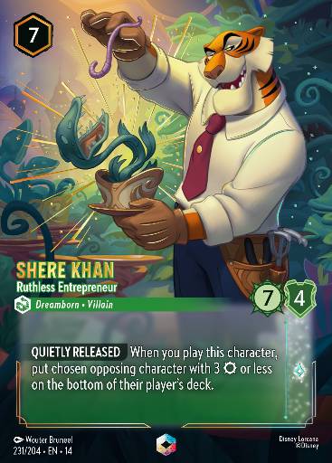 Shere Khan - Ruthless Entrepreneur — Disney Lorcana card