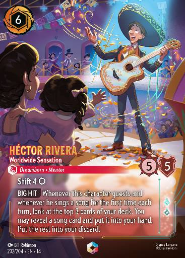 Héctor Rivera - Worldwide Sensation — Disney Lorcana card