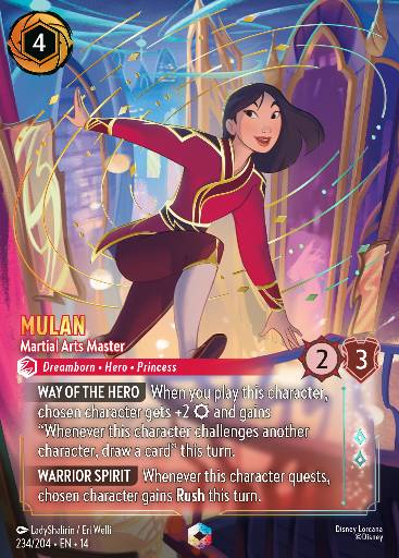 Mulan - Martial Arts Master — Disney Lorcana card